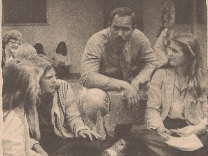New principal Mr. James Zoll answered students' questions in 1980