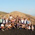 The student missionaries after successfully completing their hike to the top of Cerro Negro